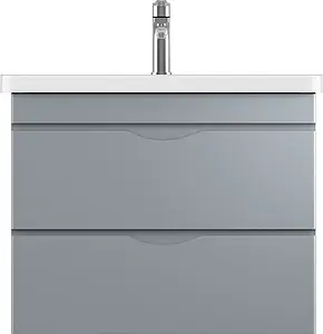 Тумба-умывальник подвесная ISVEA Neo 80 серый 21NGS329080E Тумба-умывальник подвесная ISVEA Neo 80 серый 21NGS329080E, 3