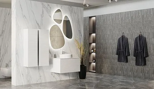 Тумба под умывальник подвесная Jorno Stone 80 белый Stn.01.80/P/W/JR Тумба под умывальник подвесная Jorno Stone 80 белый Stn.01.80/P/W/JR