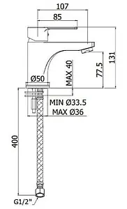 Комплект для ванны 3 в 1 Paffoni Red хром 00255124 Комплект для ванны 3 в 1 Paffoni Red хром 00255124, 4