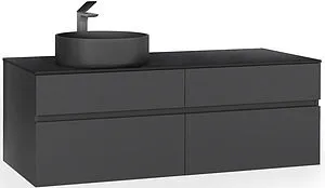 Тумба под умывальник подвесная Raval Decent 120 антрацит Dec.01.120/P/A/RL, 1