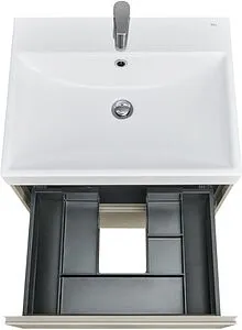 Тумба-умывальник подвесная Roca Ona 60 бежево-серый матовый A857613510+ZRU9307561 Тумба-умывальник подвесная Roca Ona 60 бежево-серый матовый A857613510+ZRU9307561, 5