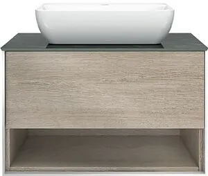 Тумба-умывальник подвесная Kerama Marazzi Plaza Modern 80 белый/дуб Орегон PLB.M.80.1\OAK.O+ Тумба-умывальник подвесная Kerama Marazzi Plaza Modern 80 белый/дуб Орегон PLB.M.80.1\OAK.O+, 1