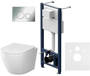 Комплект 6 в 1 Am.Pm Like Aquaspin IS49051.801900 с кнопкой хром глянцевый, 1