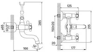 Смеситель для ванны IDDIS Sam хром SAMSB02i02 Смеситель для ванны IDDIS Sam хром SAMSB02i02, 2