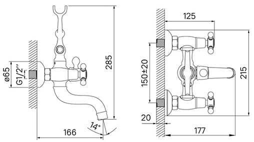 Смеситель для ванны IDDIS Sam хром SAMSB02i02