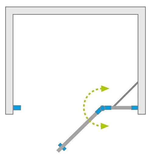 Дверь в нишу 900мм прозрачное стекло Radaway EOS II DWJ 90 R 3799441-01R