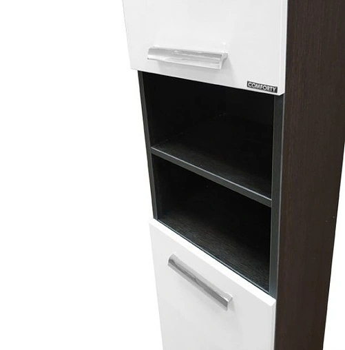 Шкаф-пенал напольный Comforty Манчестер 35 белый/венге 00003125546CF