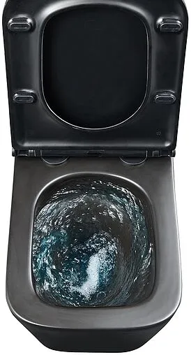 Унитаз подвесной безободковый Lemark Florex Торнадо 3.0 черный матовый 9612002