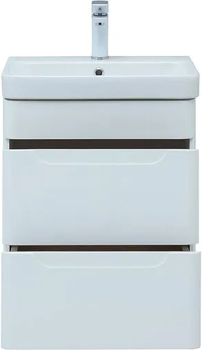 Тумба-умывальник подвесная Aquanet София 50 белый глянец 00274171+11050-KL