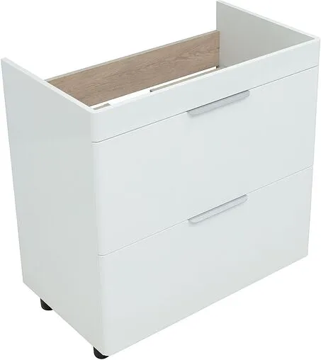 Тумба под умывальник напольная Aquanet Ирис new 81.5 белый глянец 00310154