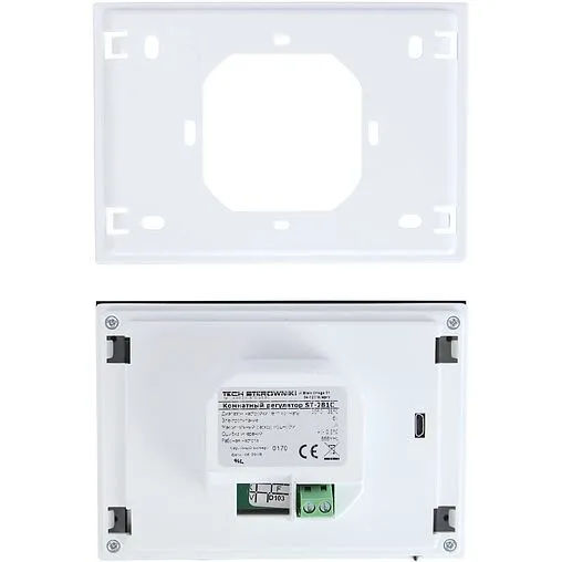 Беспроводной комнатный регулятор котла с коммуникацией RS TECH ST-281 C черный WG.11.0368