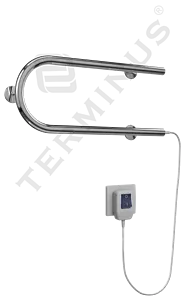 Полотенцесушитель электрический П-образный Terminus Электро 25 ПСЭ П 200x600 полированная сталь 4620768883941, 2