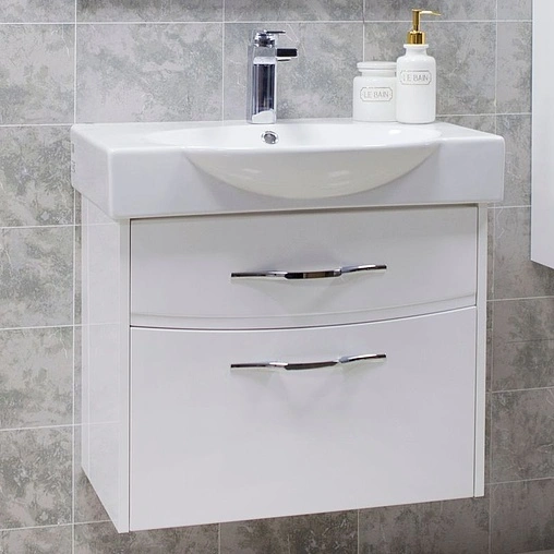 Тумба-умывальник подвесная Aquaton Инфинити 65 белый 1A1969K1IF010