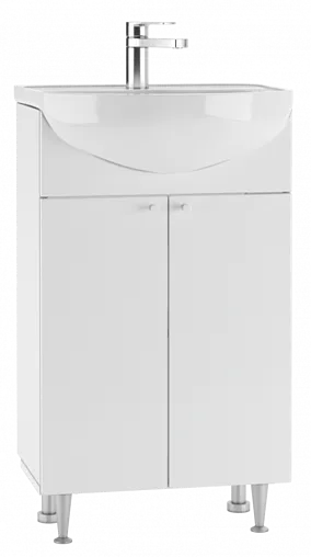 Тумба-умывальник напольная Айсберг Промо 50 белый DP2601T+4607152360141