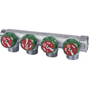 Коллектор регулирующий проходной 4 отвода ¾"в/н x ¾"ек Stout SMB-6850-343404 Коллектор регулирующий проходной 4 отвода ¾"в/н x ¾"ек Stout SMB-6850-343404, 5