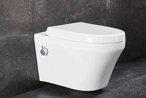 Унитаз подвесной с функцией биде и встроенным смесителем beWash Metison белый 78343601