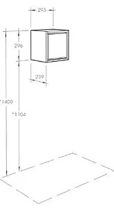 Шкаф Aquaton Уэльс графит 1A267803WA6A0, 2