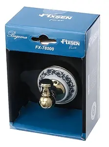 Крючок Fixsen Bogema gold золото/белый с рисунком FX-78505G, 2
