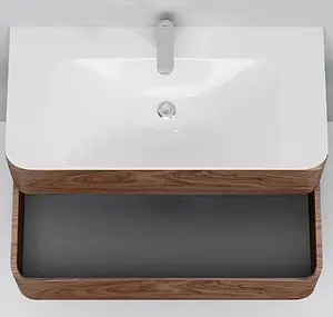 Тумба под умывальник подвесная Am.Pm Sensation 100 орех M30FHX1002NF Тумба под умывальник подвесная Am.Pm Sensation 100 орех M30FHX1002NF, 4