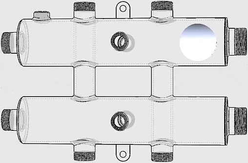 Коллектор распределительный 3 контура 1¼&quot;н x 1&quot;н Север-R-КМ3 1945021