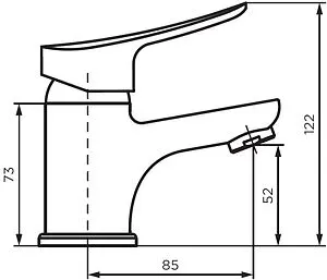 Смеситель для раковины Dorff Norma хром D1002100 Смеситель для раковины Dorff Norma хром D1002100, 2