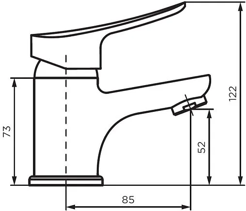 Смеситель для раковины Dorff Norma хром D1002100 Смеситель для раковины Dorff Norma хром D1002100