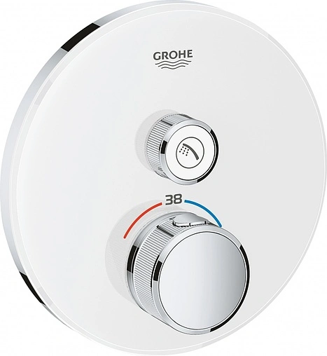 Термостат для 1 потребителя Grohe Grohtherm SmartControl белый/хром 29150LS0