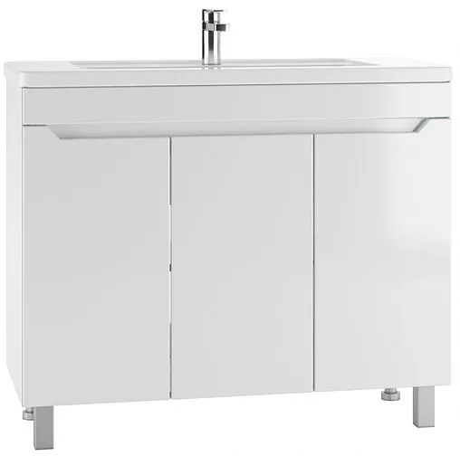 Тумба-умывальник напольная Айсберг Мечта 100 белый DM2327T+4640021065204