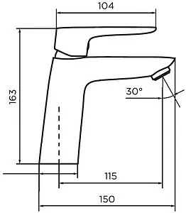 Смеситель для раковины Dorff Prime New чёрный матовый D40102122 Смеситель для раковины Dorff Prime New чёрный матовый D40102122, 2