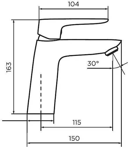 Смеситель для раковины Dorff Prime New чёрный матовый D40102122 Смеситель для раковины Dorff Prime New чёрный матовый D40102122