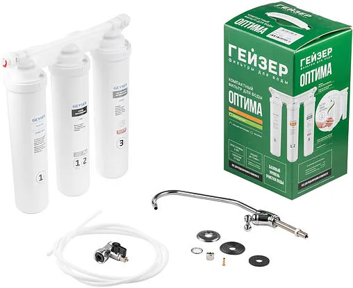 Фильтр под мойку для мягкой воды Гейзер Оптима М 66032