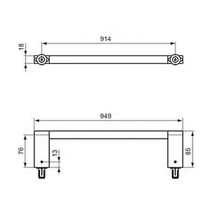 Полотенцедержатель Ideal Standard Connect 95 хром E6984AA Полотенцедержатель Ideal Standard Connect 95 хром E6984AA, 2