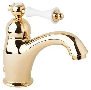 Смеситель для раковины Cezares Margot золото/белый MARGOT-LSM1-03/24-Bi, 1