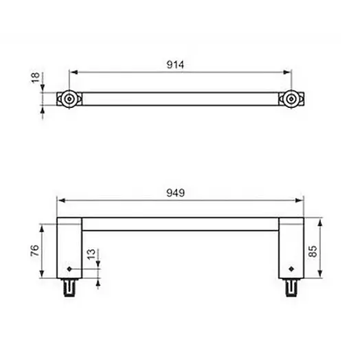 Полотенцедержатель Ideal Standard Connect 95 хром E6984AA Полотенцедержатель Ideal Standard Connect 95 хром E6984AA