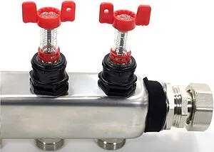 Группа коллекторная с расходомерами 15 отводов 1&quot;в/н x ¾&quot;ек Henco UFH-0605MDSS15, 4