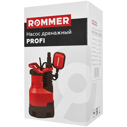 Насос дренажный Q=9м³/ч H=5м Rommer PROFI RDP-0005-100400