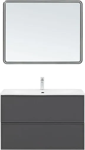 Тумба под умывальник Aquanet Арт 100 ясень графит 00329614