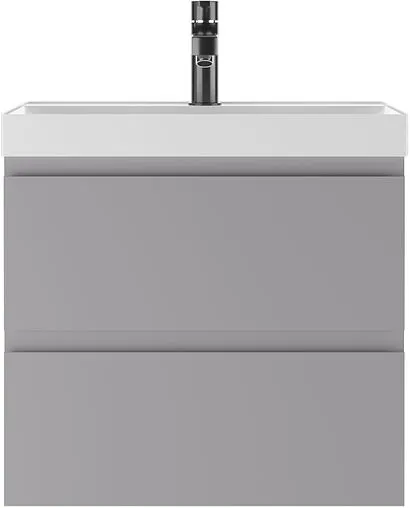Тумба под умывальник подвесная Домино Graffo 60 светло-серый DGr2407T