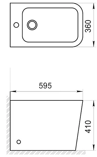 Биде напольное BelBagno Ardente-R белый BB003B