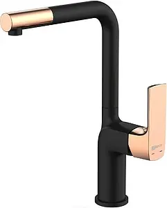 Смеситель для кухни Lemark Ursus чёрный/золото LM7205BLR Смеситель для кухни Lemark Ursus чёрный/золото LM7205BLR, 1