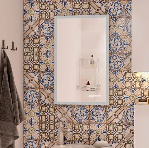 Зеркало с подсветкой Continent Naomi Led 40x64 с подогревом белый ЗЛП692