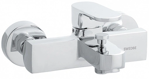 Смеситель для ванны Swedbe Lynx хром 2330