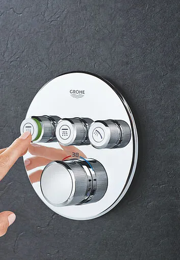 Термостат для 3 потребителей Grohe Grohtherm SmartControl хром 29121000 Термостат для 3 потребителей Grohe Grohtherm SmartControl хром 29121000