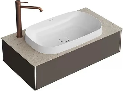 Тумба-умывальник подвесная Kerama Marazzi Magica 90 вечерний серый матовый MA.90.1\EGR.M+MA.wb.42+