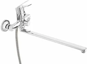 Смеситель для ванны с длинным изливом Milardo Nelson хром NELSBLCM10 Смеситель для ванны с длинным изливом Milardo Nelson хром NELSBLCM10, 3