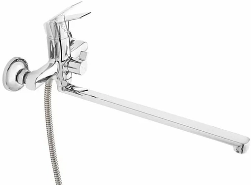 Смеситель для ванны с длинным изливом Milardo Nelson хром NELSBLCM10