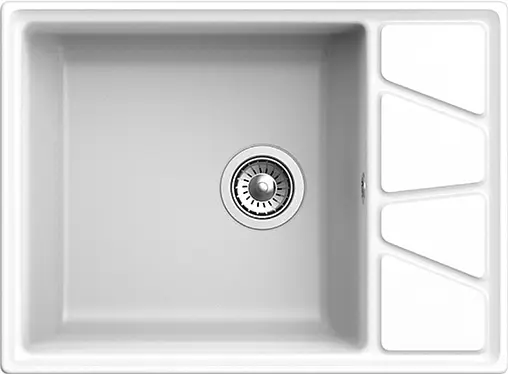 Мойка кухонная GranFest Vertex V-680L иней