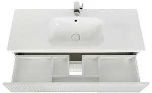 Тумба-умывальник подвесная Cezares Duet 120 Bianco Lucido DUET-1200-2C-SO-BL+CZR-NAT-120-LVB, 5