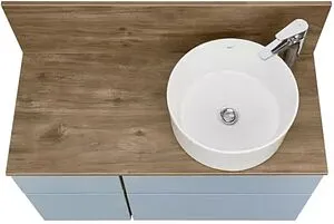 Тумба-умывальник подвесная Aquaton Мишель 100 фьорд/дуб рустикальный 1A2569K2MIDR0, 5