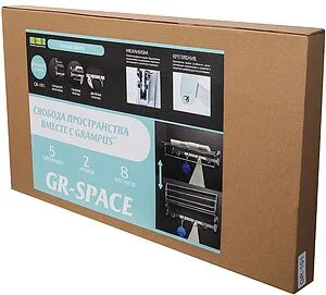 Полка для полотенец Grampus Space хром GR-101, 3
